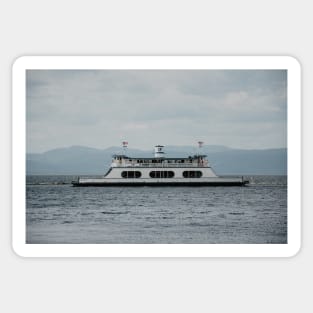 boat on the lake Sticker